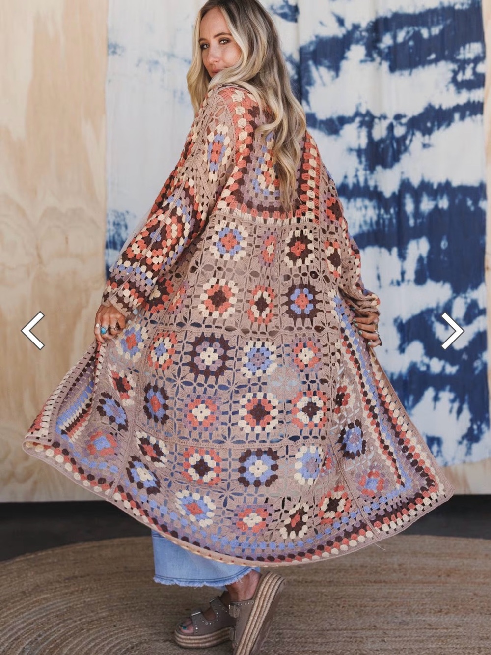 The Nest Three Bird Wanderer Crochet Duster
